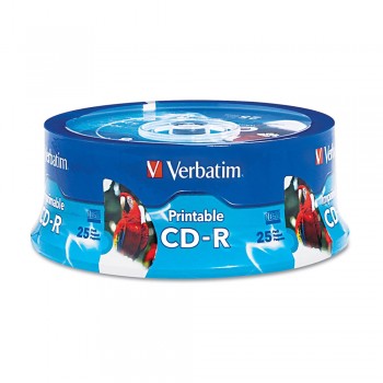 Verbatim Inkjet Printable CD-R 700MB 80min (25pcs/Spindle)
