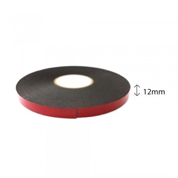 Double Sided PE Foam Tape (Black) - 12mm X 8m