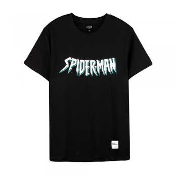 Spider-Man Series Spider Web Tee (Black, Size L)