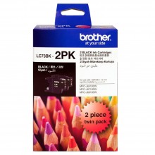 Brother LC-73 Black Twin Pack Ink Cartridge 